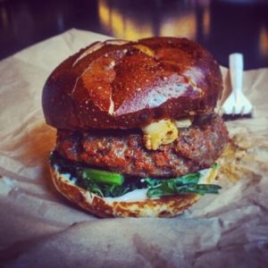 Smoked Sage Burger at The Cinnamon Snail in New York City