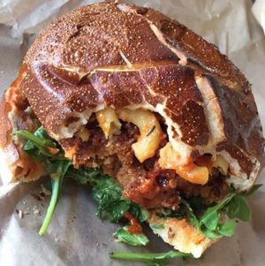 I dream about this burger.  at The Cinnamon Snail in New York City