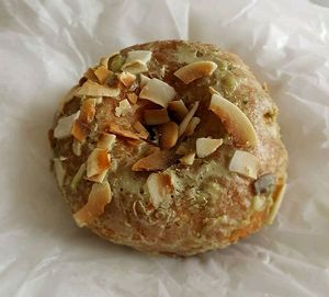 Coconut Thai basil donut at The Cinnamon Snail in New York City
