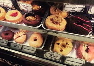 Cinnamon snail doughnuts at The Cinnamon Snail in New York City