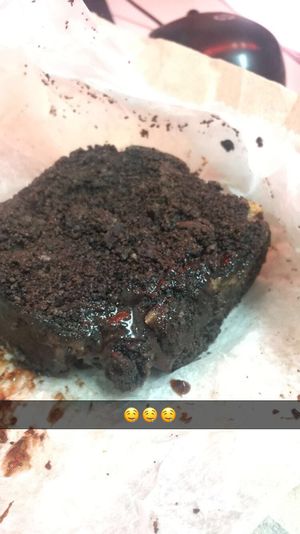 Chocolate peanut butter cheesecake brownie!! at The Cinnamon Snail in New York City