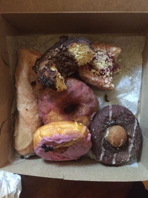 Best donuts ever! at The Cinnamon Snail in New York City