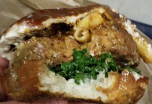 Beastmode burger at The Cinnamon Snail in New York City