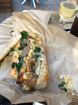 Steak sub  at The Cinnamon Snail in New York City