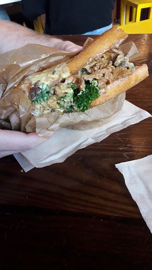 Sandwich at The Cinnamon Snail in New York City