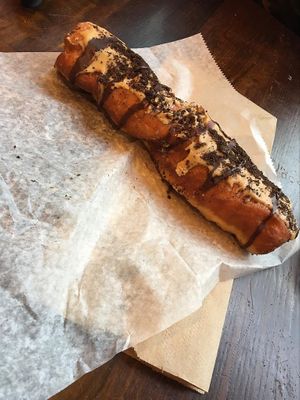 Peanut butter twist (3.5$) at The Cinnamon Snail in New York City