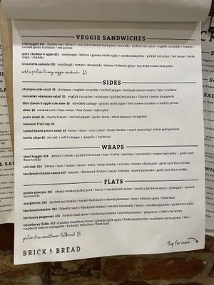 Several vegan options  at Brick & Bread in Broken Bow