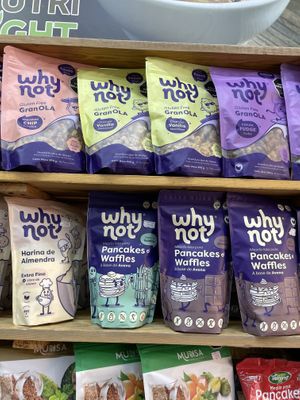 Why Not brand- v dried goods and mixes   at Nutri Light in Medellin