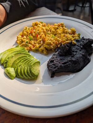 Tofu scramble at Madre Café in Mexico City