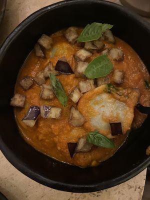 Ravioli Alla Norma  at People Of Tomorrow in New Delhi