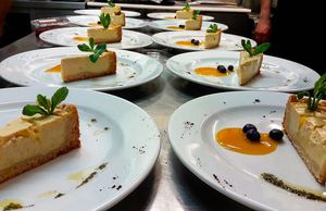 Vegan Cheesecake at Restaurant Café Kostbar in Saarbrucken