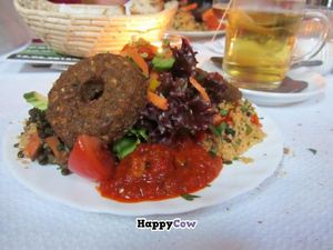 Freestyle Plate with Falafel at Restaurant Café Kostbar in Saarbrucken