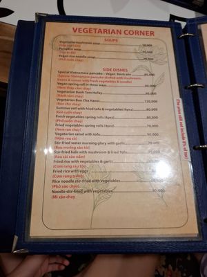 This is the restaurant with the best Vietnamese food in Anui. All the dishes we ate at the restaurant were amazing and there is a really large selection of vegan dishes🌱😀 at MẸT Vietnamese Restaurant & Vegetarian Food - Hang Bac in Hanoi