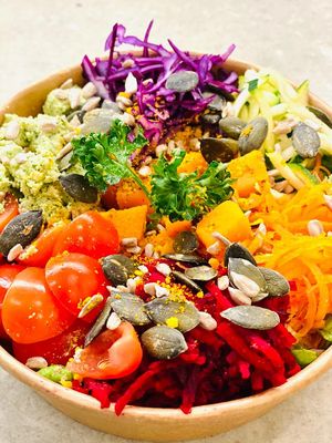 Salad Rainbow at Bio Fred in Geneva