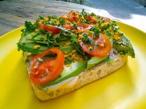 Avocado toast at Bio Fred in Geneva