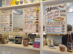 Menu at Bio Fred in Geneva