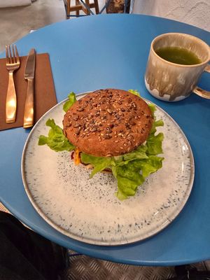 Padaseva Sandwich - really delicious! at Bio Fred in Geneva