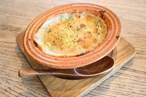 Vegan rice flour gratin.  at Komedoko Shokudo - こめどこ食堂 in Hiroshima