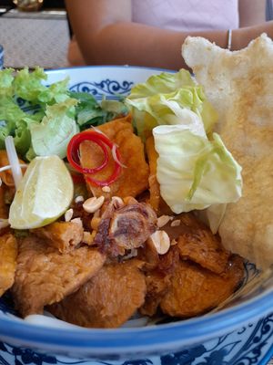 Hoi noodles at Hoi An Vegan in Ho Chi Minh City