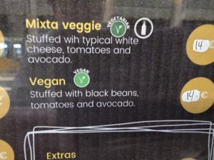 Vegan on menu at Arepa's Factory in Brussels