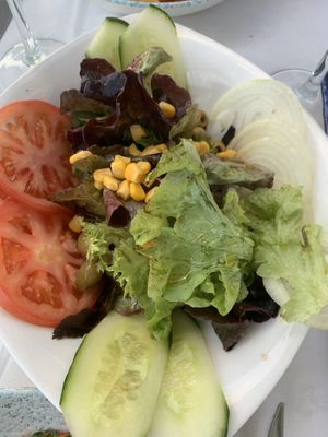 Mixed salad  at Restaurante L'Italiano in Lanzarote