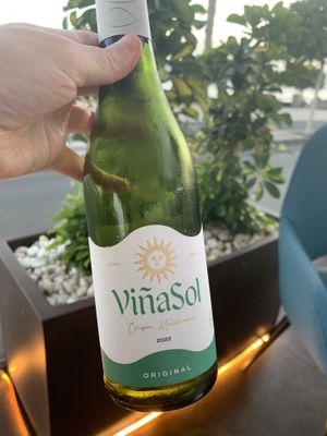 House white wine  at Restaurante L'Italiano in Lanzarote