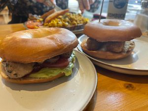 Bagel Vegan Sausage at Jessie's  in Pitlochry