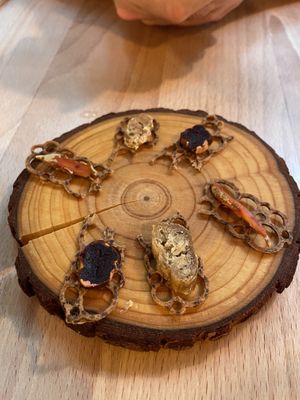 Vegan charcuterie (amuse)  at La Table de Colette in Paris