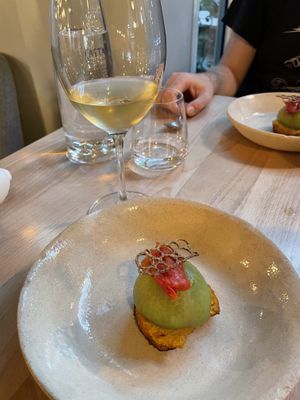 Tomato (first starter)  at La Table de Colette in Paris