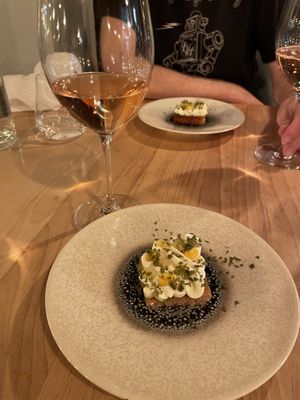 Lemon and seaweed (first dessert)  at La Table de Colette in Paris