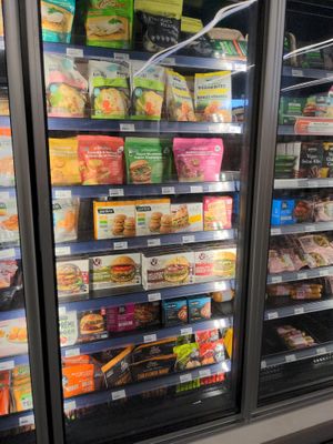 Frozen plant-based protein at Natural Food Pantry in Ottawa