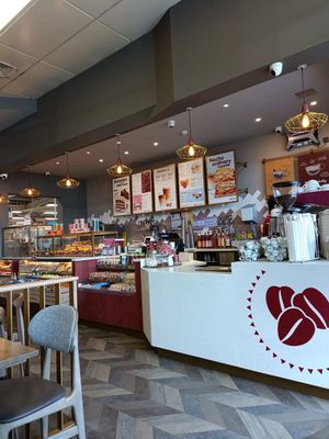 View from indoor seating area at Costa Coffee in Castlebar