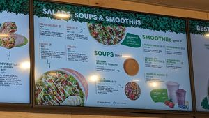 Menu at IAD - freshii - Terminal B in Dulles