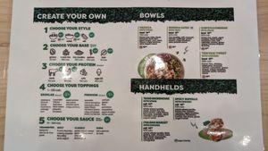 Menu at IAD - freshii - Terminal B in Dulles