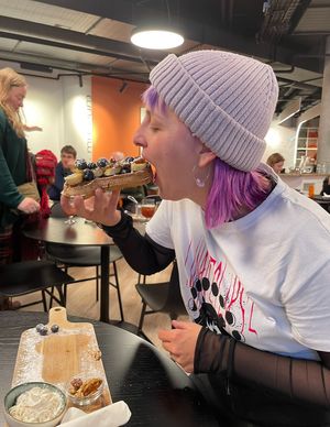   at The Icelandic Phallological Museum Cafe in Reykjavik