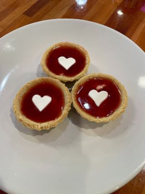 Strawberry Cream Tarts at Drink Me! Tea & Treats in Tempe