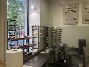 Inside, there is no seating  at Sisters Kurtoš in Zagreb