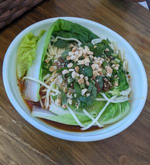 Dan dan at Su Shan Mian - 素山面素食 - 文殊院店 in Chengdu