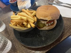 big mags and skinny fries  at Maggie Mays - Botanic in Belfast