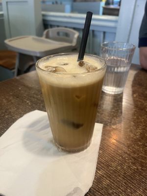 caramel coffee  at Maggie Mays - Botanic in Belfast