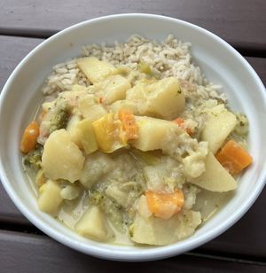 Green Curry with Rice  at Vegöner - Süd  in Nuremberg