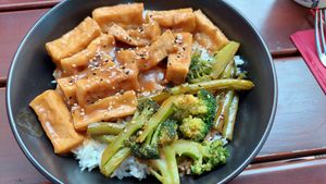 Orange tofu at Kaia Mainz - Modern Asian Dining in Mainz