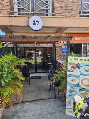 front at Eightynine Cafe in Puerto Princesa