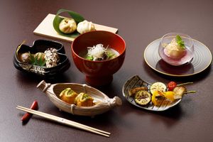 Vegan Kaiseki (B-class gourmet course) at Ryotei Nicho - 料亭 二蝶 in Takamatsu
