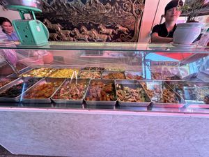 The food  at Tiệm Chay An Lac in Lam Dong