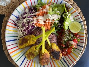 Thursday special at O Baba Vegan, sate lilit bowl(tofu satay) at O Baba Vegan in Denpasar