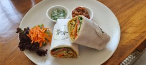 Wrap with tempeh at O Baba Vegan in Denpasar
