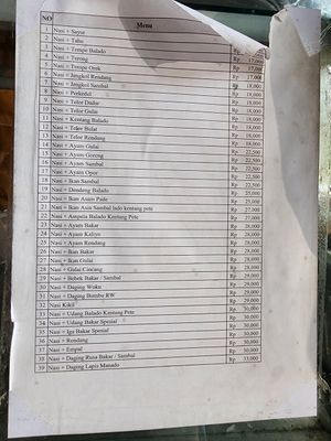 Menu at Ellegan Cafe Express in Tangerang