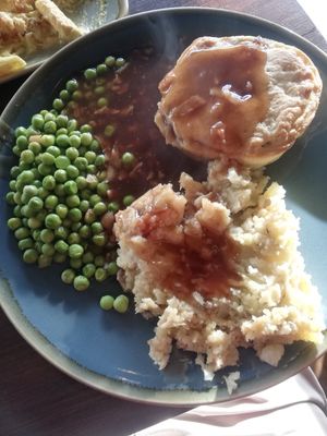 Vegan Chicken and Mushroom Pie at The OakTree in Leigh-on-sea