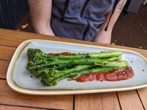 Grilled broccoli at The OakTree in Leigh-on-sea